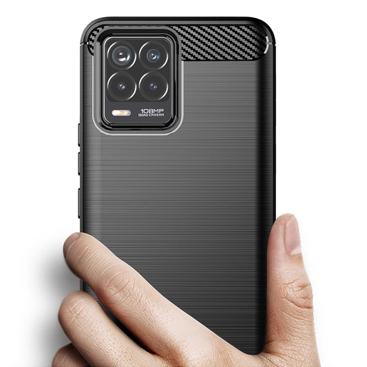 Case for Realme 8 Pro / 8, Techsuit, Carbon, Black