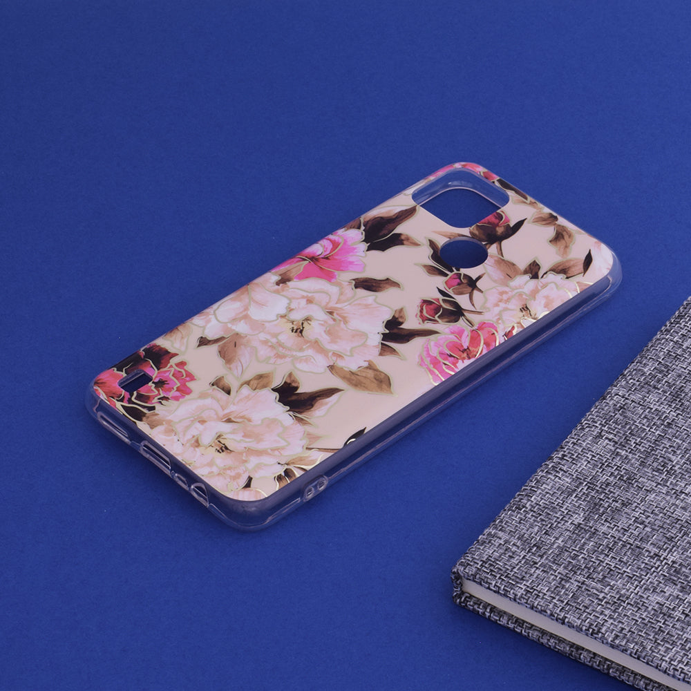 Étui pour Realme C21Y / C25Y, Techsuit, Marble, Beige