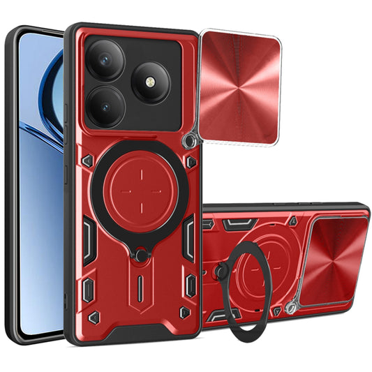 Coque pour Realme C63 / C61, Techsuit, CamGuard Pro, Rouge