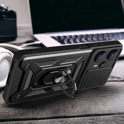 Case for Realme GT 6T / GT 6, Techsuit, CamShield, Black