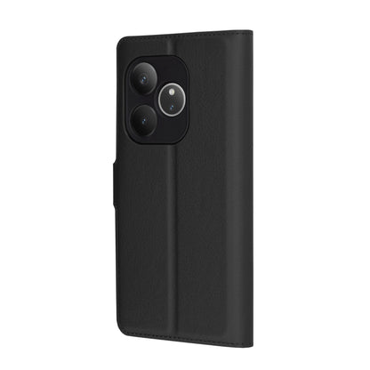 Coque pour Realme GT 6T / GT 6, Techsuit, Leather Folio, Noire
