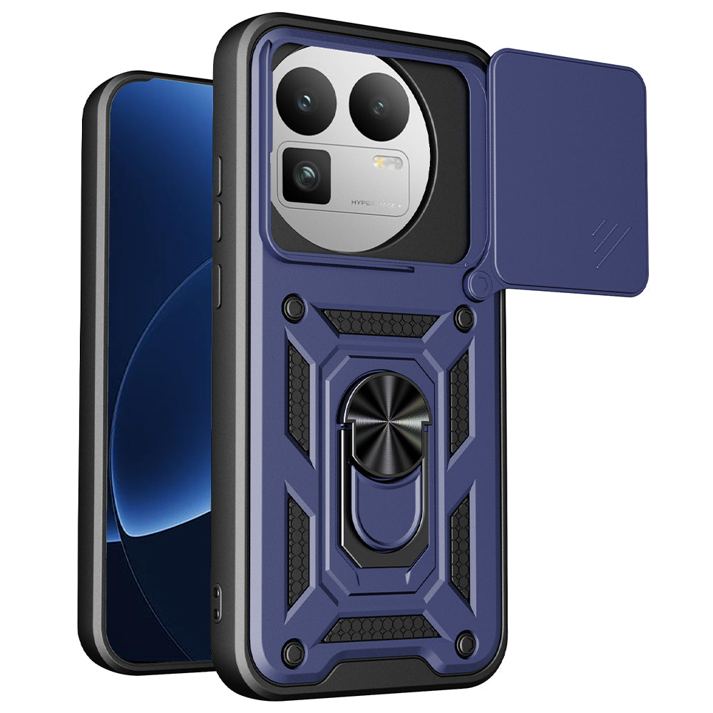 Housse pour Realme GT 8 Pro, Techsuit, CamShield (Découpe Ronde pour Caméra), Bleue