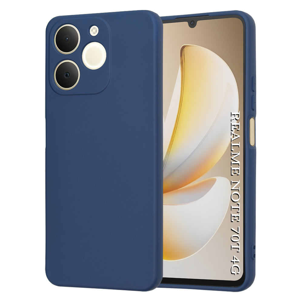 Étui pour Realme Note 70T, Techsuit, SoftFlex, Bleu Marine