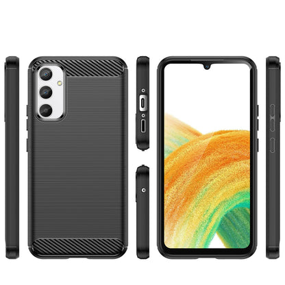 Coque pour Samsung Galaxy A34 A346, OEM, Carbone, Noire