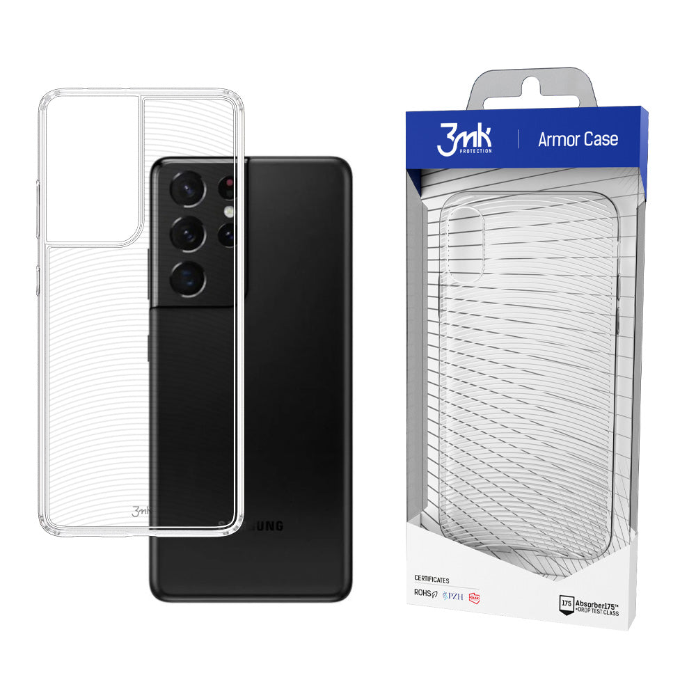 Etui pour Samsung Galaxy S21 Ultra 5G G998, 3MK, Armour, Transparent 