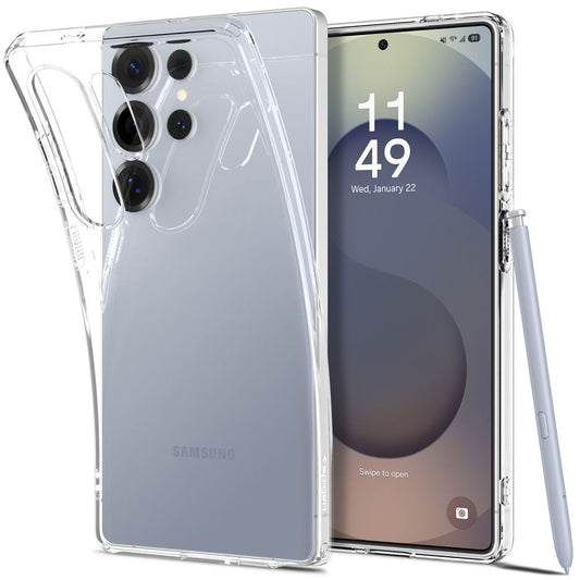 Étui pour Samsung Galaxy S25 Ultra S938, Spigen, Liquid Crystal, Transparent ACS08948