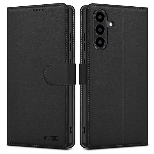 Étui pour Samsung Galaxy A37 5G / A56 A566 / A36 A366, Tech-Protect, Portefeuille, Noir