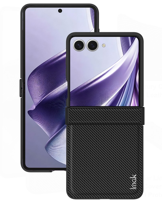 Coque pour Samsung Galaxy Z Flip8 F776, Imak, Carbone, Noire