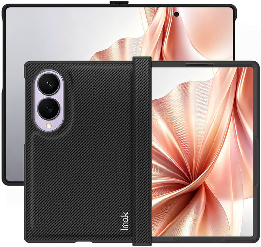 Coque pour Samsung Galaxy Z Fold8 F971, Imak, Carbone, Noire