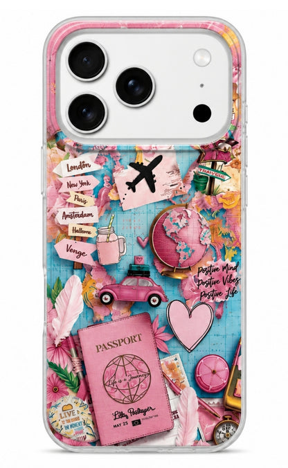 Coque pour Samsung Galaxy A07 5G A076 / A07 4G A075, Perfect Case, Dreamora Pink Flight, Multicolore