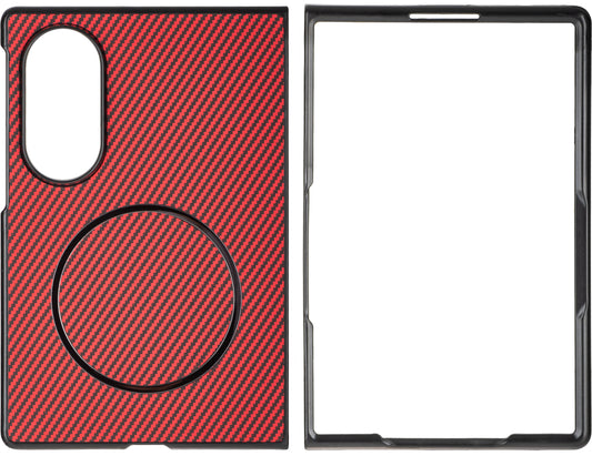 Coque pour Samsung Galaxy Z Fold8 F971, OEM, Carbone, Rouge
