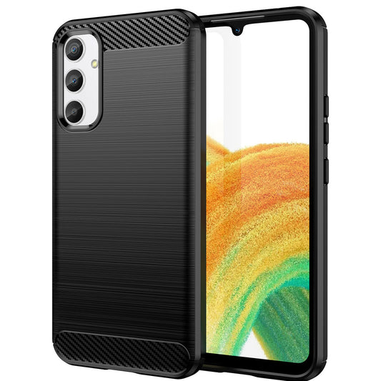 Coque pour Samsung Galaxy A34 A346, OEM, Carbone, Noire