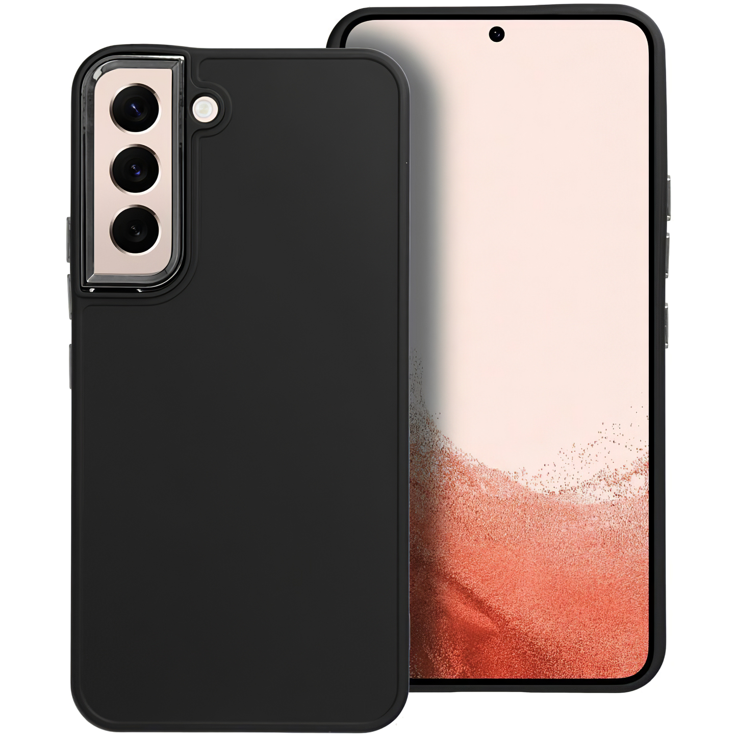 Case for Samsung Galaxy S22 5G S901, OEM, Frame, Black