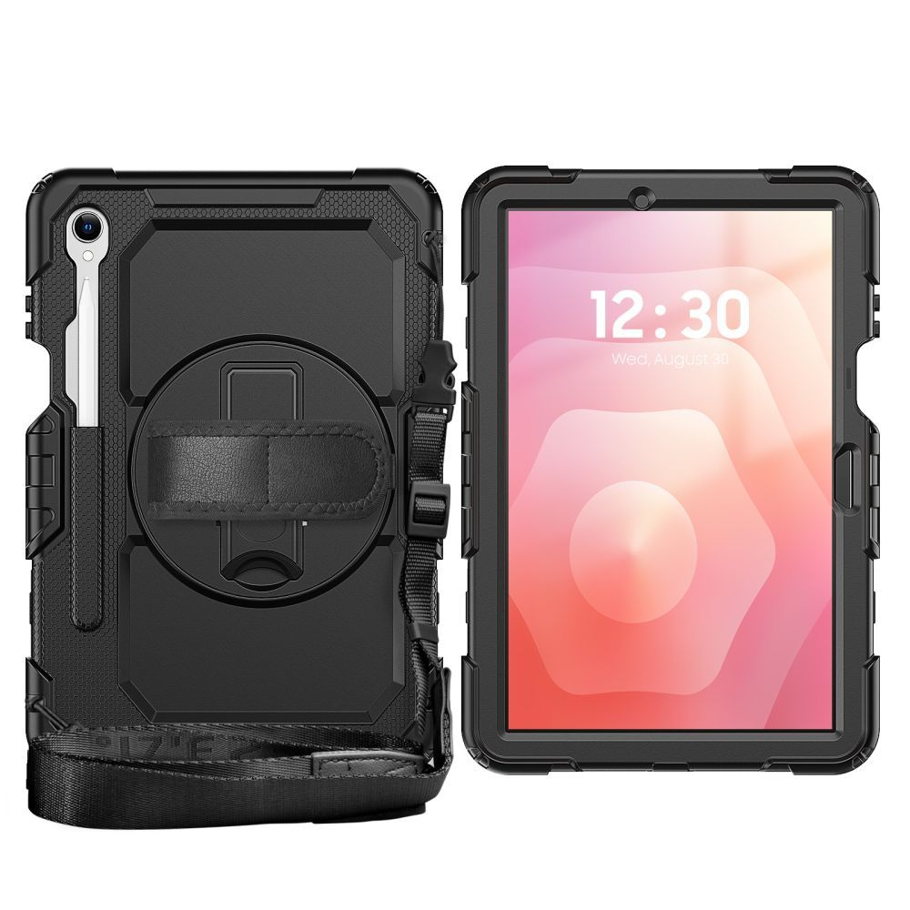Coque pour Samsung Galaxy Tab S11, Tech-Protect, Solid360, Noire