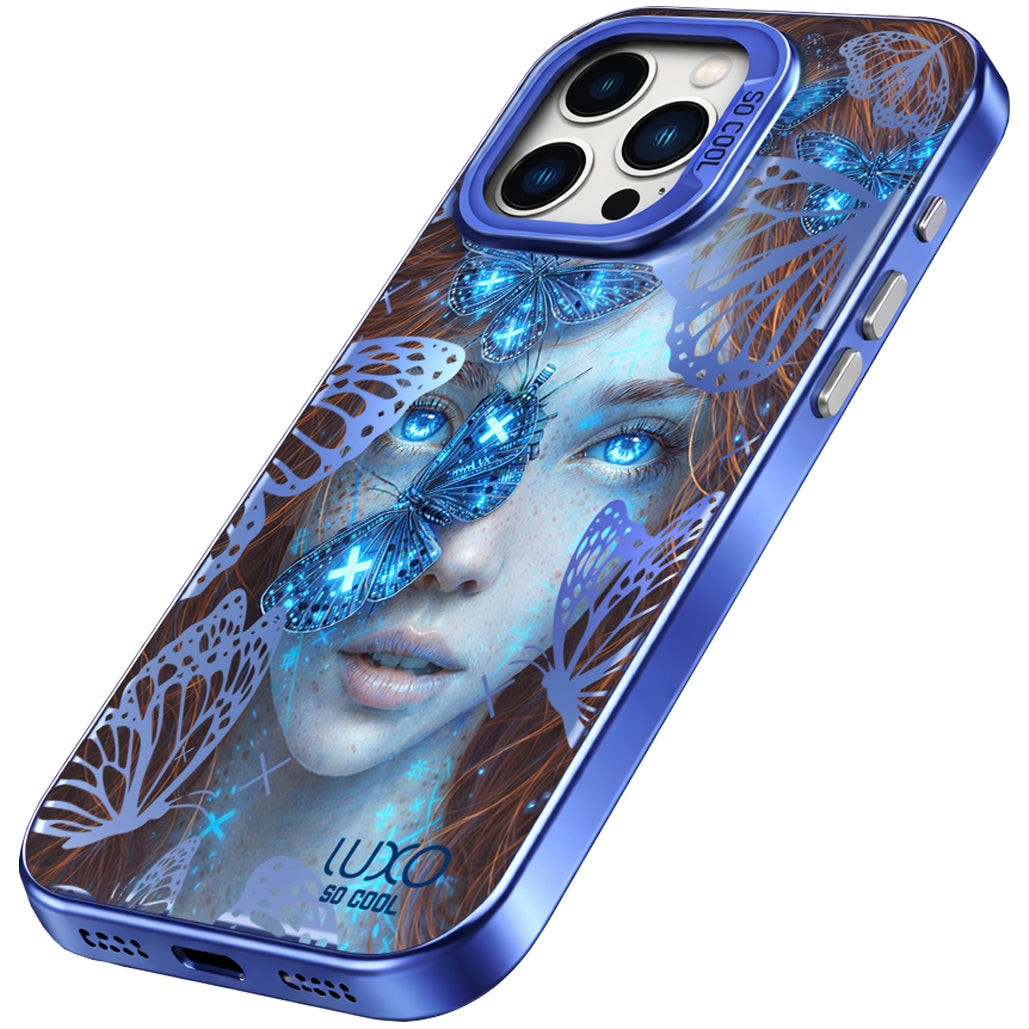 Coque pour Samsung Galaxy A05s A057, LUXO So CooL, ArcadiA Butterfly Girl, Multicolore