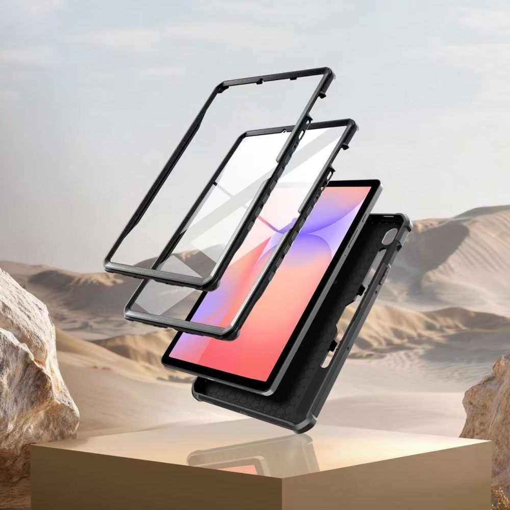 Coque pour Samsung Galaxy Tab S10 Lite / Tab S10 FE / Tab S9, Tech-Protect, Kevlar Pro, Noire