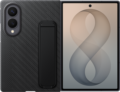 Case for Samsung Galaxy Z Fold8 F971, Carbon Standing, Black EF-XF971SBEGWW