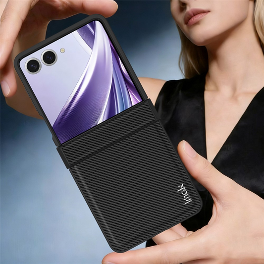 Case for Samsung Galaxy Z Flip8 F776, Imak, Carbon, Black