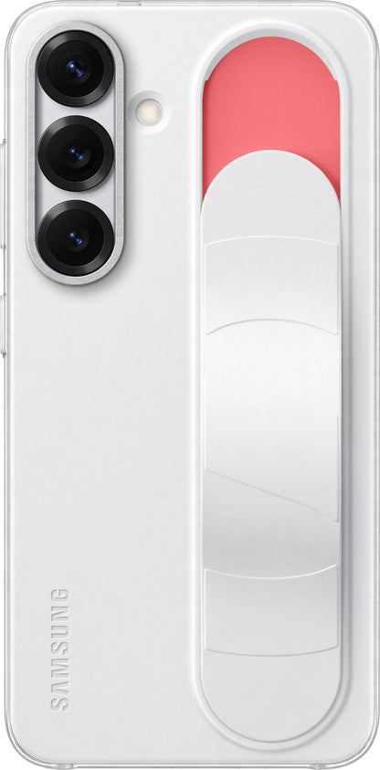 Étui pour Samsung Galaxy S25 S931, Standing Grip, Blanc EF-GS931CWEGWW
