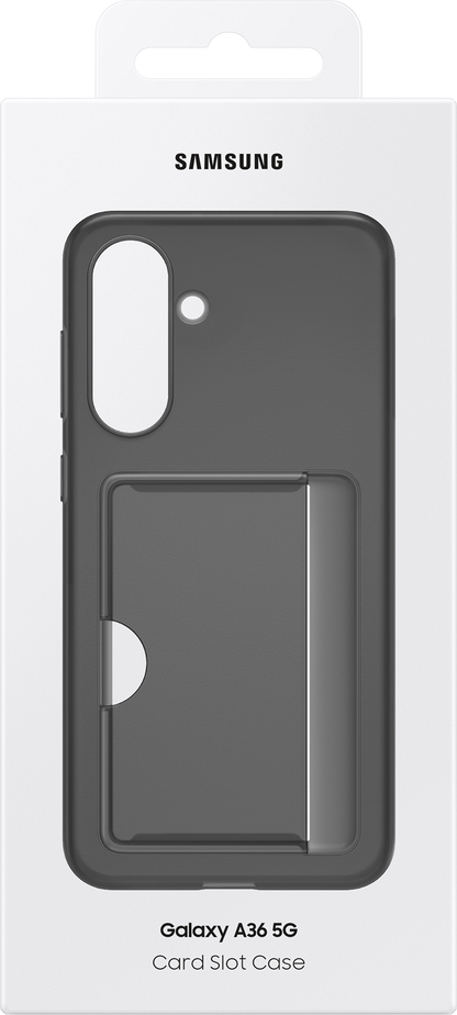 Case for Samsung Galaxy A36 A366, Card Slot Case, Black EF-OA366TBEGWW