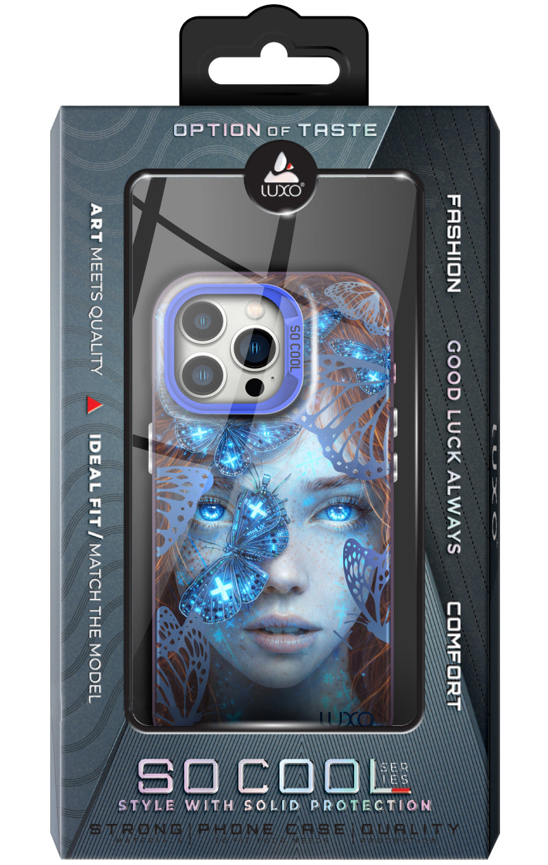 Case for Samsung Galaxy S25 Ultra S938, LUXO So CooL, ArcadiA Butterfly Girl, Multicolor