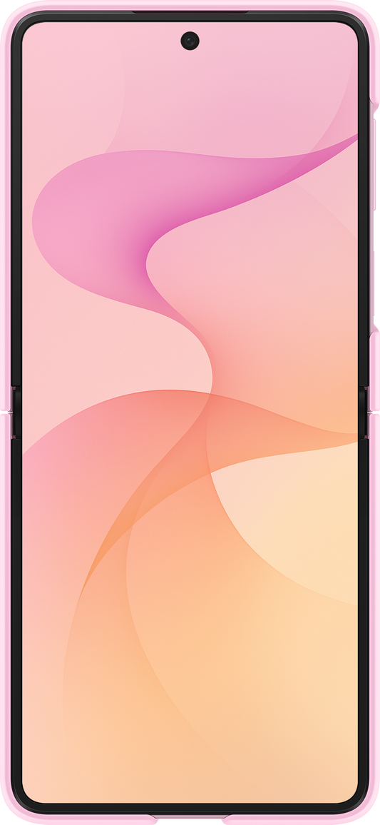 Coque pour Samsung Galaxy Z Flip8 F776, Silicone Ring Magnet, Rose EF-EF776CVEGWW