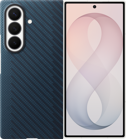 Coque pour Samsung Galaxy Z Fold8 Ultra F976, Carbon Magnet Case, Bleu marine EF-KF976SNEGWW