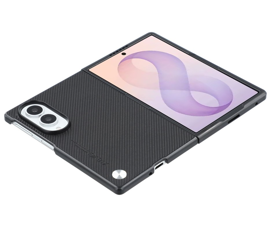 Coque pour Samsung Galaxy Z Fold8 F971, X-Level, Carbone, Noire