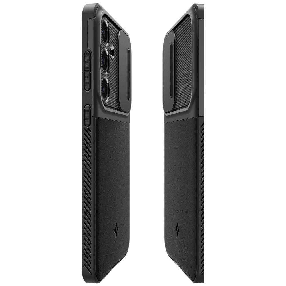 Etui pour Samsung Galaxy S24 FE S721, Spigen, OPTIK ARMOR, Noir 