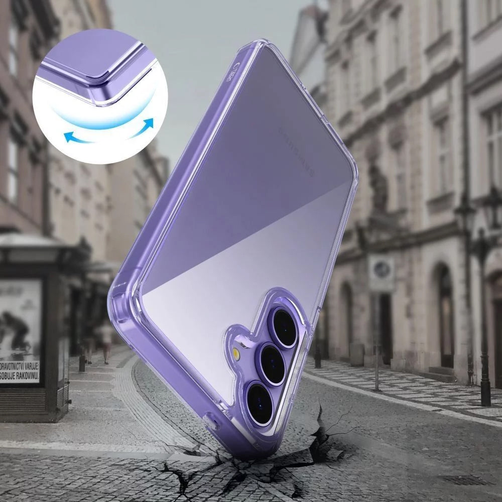 Étui pour Samsung Galaxy S25 Edge S937, Tech-Protect, Flexair Hybrid, Transparent