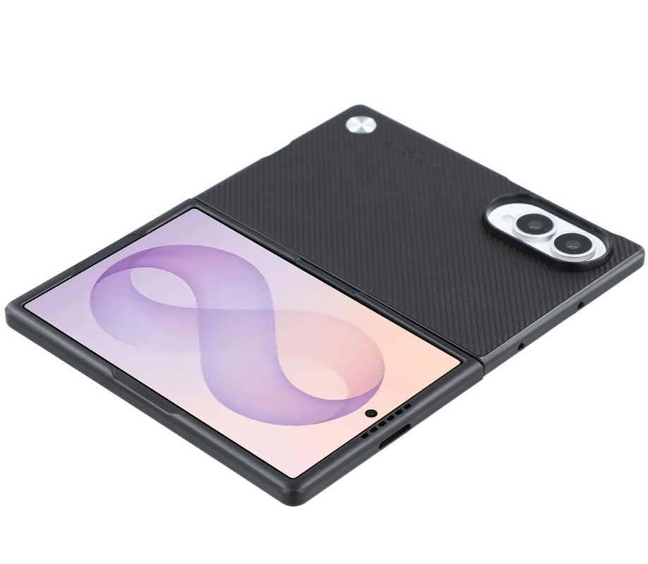 Coque pour Samsung Galaxy Z Fold8 F971, X-Level, Carbone, Noire