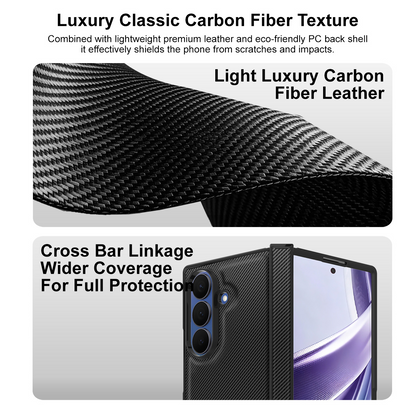 Coque pour Samsung Galaxy Z Fold8 Ultra F976, Imak, Carbone, Noire