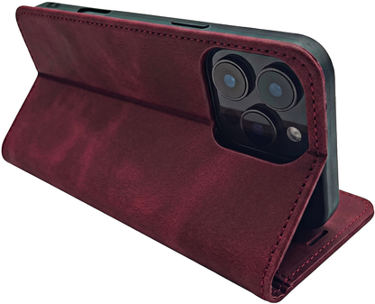 Étui pour Samsung Galaxy A18 5G A186 / A17 4G A175 / A17 5G A176 / A26 A266, OEM, Smart Suede, bordeaux