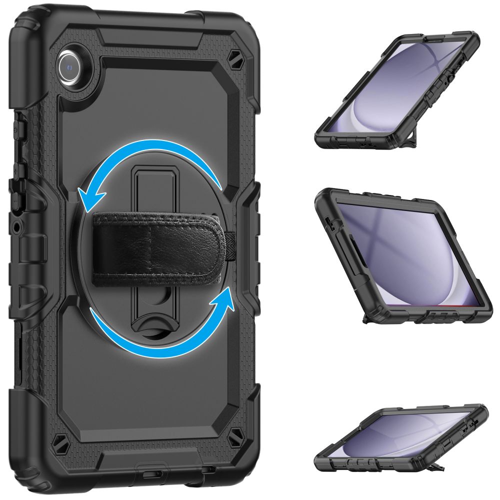 Case for Samsung Galaxy Tab A11 / Tab A9, Tech-Protect, Solid360, Black