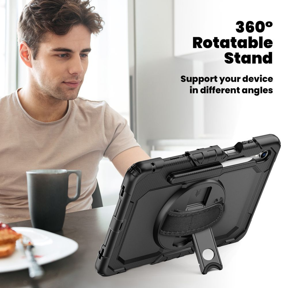 Coque pour Samsung Galaxy Tab S11, Tech-Protect, Solid360, Noire
