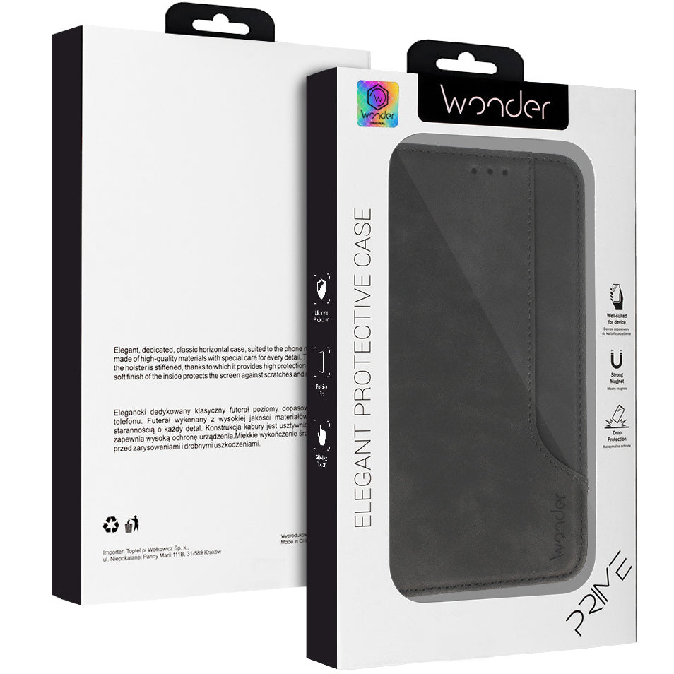 Coque pour Samsung Galaxy A15 5G A156, Wonder, Prime, Noire