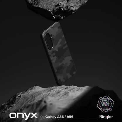 Étui pour Samsung Galaxy A56 A566 / A36 A366, Ringke, Onyx Camo, Noir