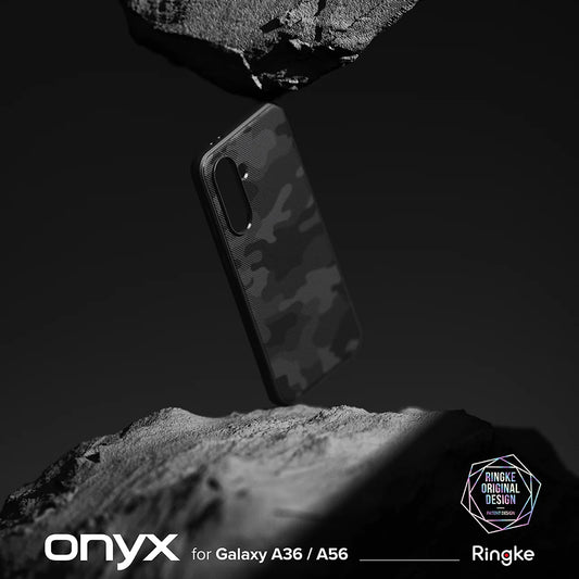 Étui pour Samsung Galaxy A56 A566 / A36 A366, Ringke, Onyx Camo, Noir
