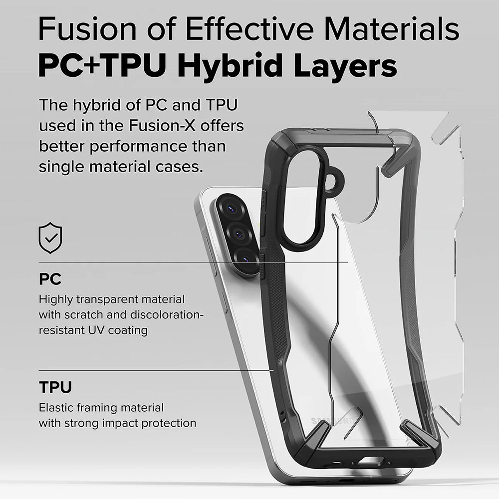 Étui pour Samsung Galaxy A56 A566 / A36 A366, Ringke, Fusion X, Noir