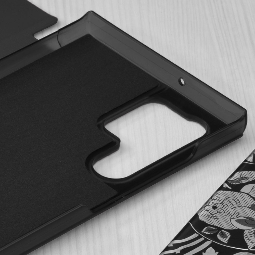 Coque pour Samsung Galaxy S22 Ultra 5G S908, Techsuit, eFold, Noire