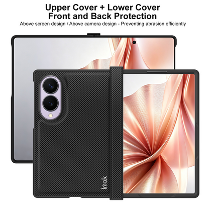 Coque pour Samsung Galaxy Z Fold8 F971, Imak, Carbone, Noire