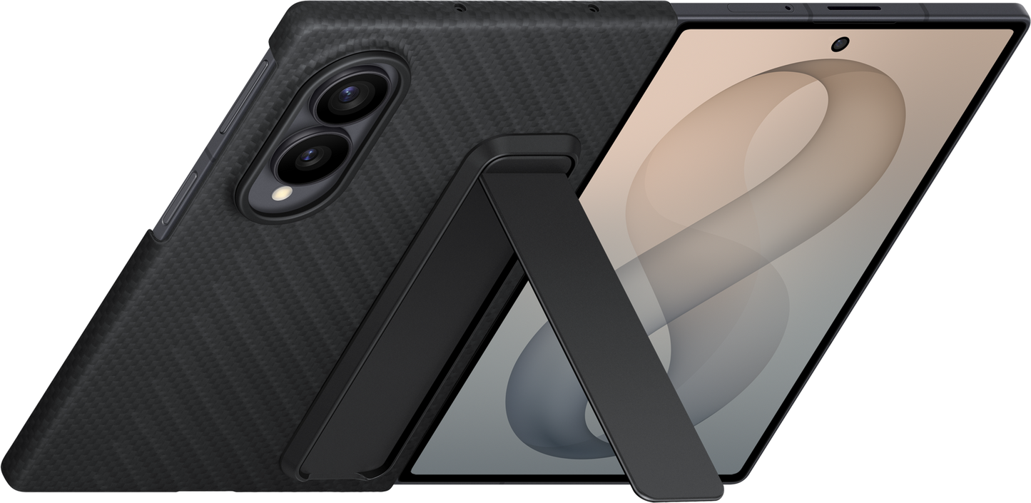 Case for Samsung Galaxy Z Fold8 F971, Carbon Standing, Black EF-XF971SBEGWW