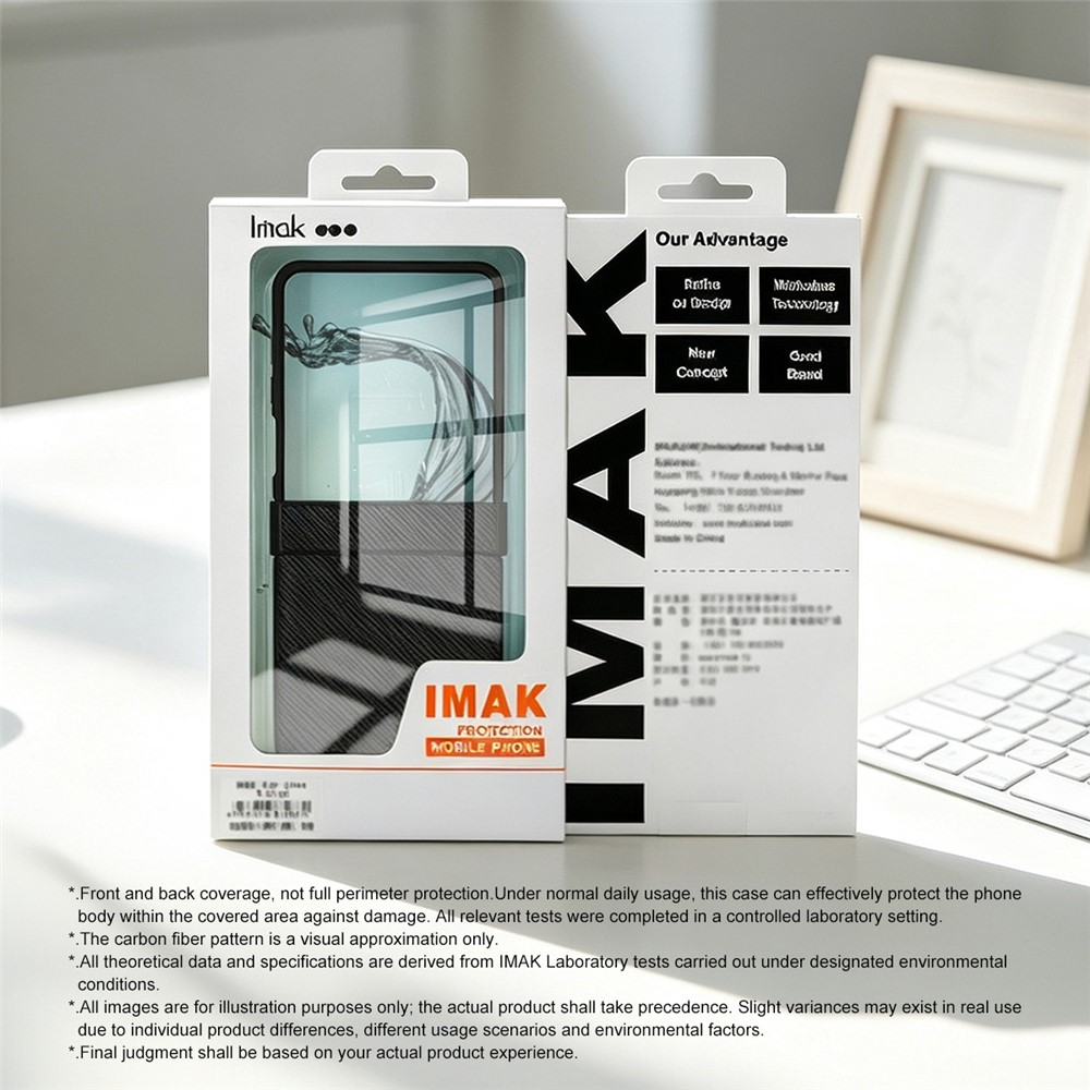 Case for Samsung Galaxy Z Flip8 F776, Imak, Carbon, Black