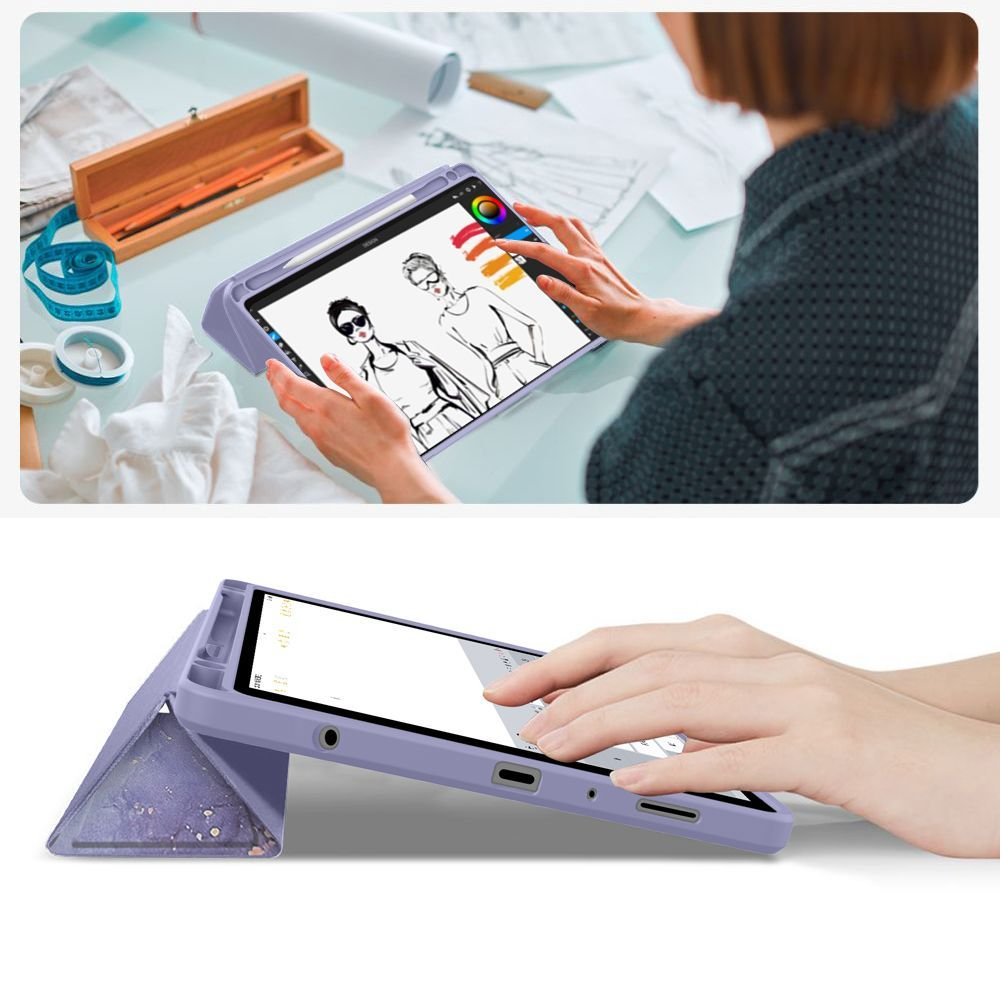 Étui pour Samsung Galaxy Tab A11+ / Tab A9+, Tech-Protect, SC PEN Hybrid, Violet