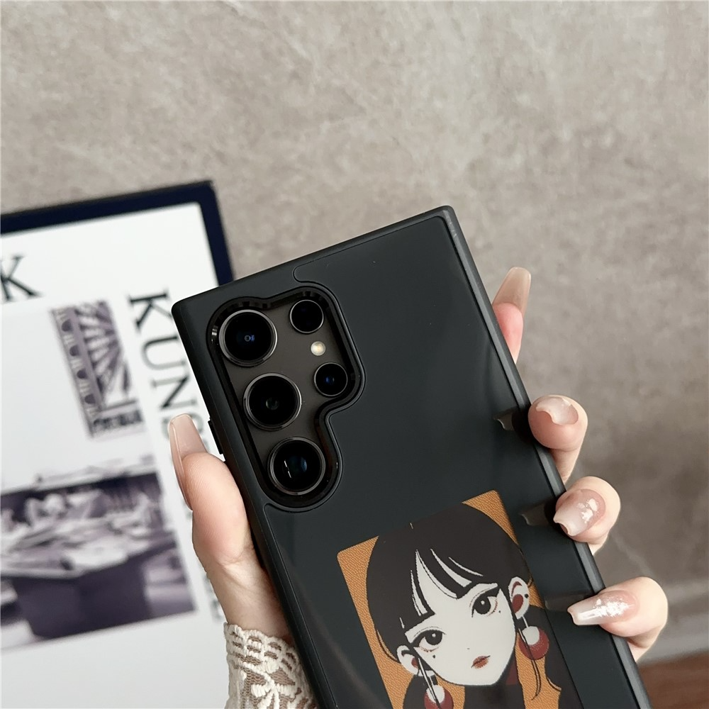 Case for Samsung Galaxy S24 Ultra S928, OEM, Customized E-Ink Display, Black