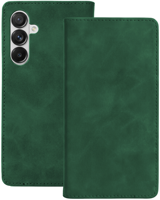 Coque pour Samsung Galaxy A18 5G A186 / A17 4G A175 / A17 5G A176 / A26 A266, OEM, Smart Suede, Vert