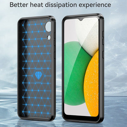 Coque pour Samsung Galaxy A03 Core A032, Techsuit, Carbone, Noire