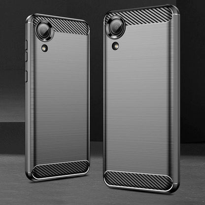 Coque pour Samsung Galaxy A03 Core A032, Techsuit, Carbone, Noire