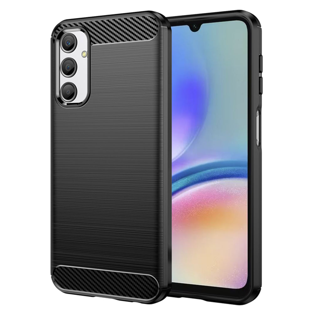 Coque pour Samsung Galaxy A05s A057, Techsuit, Carbone, Noire