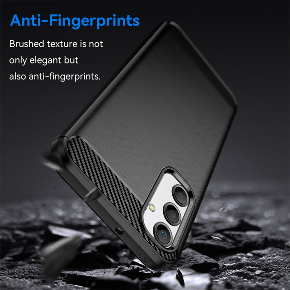 Coque pour Samsung Galaxy A05s A057, Techsuit, Carbone, Noire